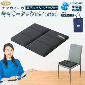 【ふるさと納税】★TBSテレビ系列「ひるおび」で取り上げられました！★ エアウィーヴ キャリークッションmini | クッション 安眠グッズ 快眠グッズ 寝具 快眠 おすすめ 座布団 人気 クッション 洗える 通気性 座布団 ギフト プレゼント 人気 送料無料 おすすめ
