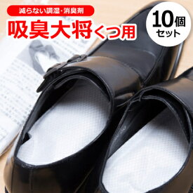 【ふるさと納税】靴のニオイを徹底消臭!減らない調湿・消臭剤『吸臭大将くつ用』　【10個セット】　　原料/加工(国産)【1341567】