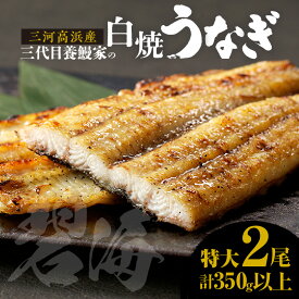 【ふるさと納税】＼レビューキャンペーン対象／三河高浜産三代目 養鰻家 の白焼きうなぎ【 特大 】【選べる尾数】 タレ付 マツコの知らない世界 秋 旬 愛知県産 白焼き 特大うなぎ 国産 うなぎ 養殖 肉厚 お祝い 丑の日 鰻 国産鰻 食べ物 高級 魚介類 送料無料