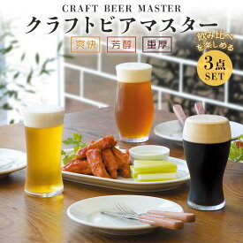 【ふるさと納税】ビアグラス 3種セット《クラフトビアマスターセット》｜ビールグラス タンブラー ガラス コップ 食器 飲み比べ ビールの味わい クラフトビール 爽快 芳醇 重厚 ストレート型 外広がり型 口すぼまり型 アデリア 石塚硝子 [0711]