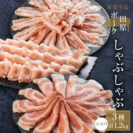 【ふるさと納税】発送時期が選べる 国産 豚肉 食べ比べ 400g × 3 計 1.2kg 小分け 100g しゃぶしゃぶ用 ロース 肩ロース バラ　 冷凍 田原ポーク 個包装 スライス 薄切り 豚しゃぶ ギフト 定期便 Gファーム 12000円 36000円 72000円 144000円