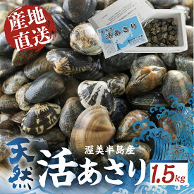 【ふるさと納税】旬の渥美産 ＼高評価★4.6／ 天然 活あさり 1.5kg / 2kg 先行予約 あさり 国産 アサリ 採れたて 砂抜き 海鮮 魚介類 魚介 貝 送料無料 サイズ 不揃い 訳あり 産地直送 田原市 海産物 愛知県