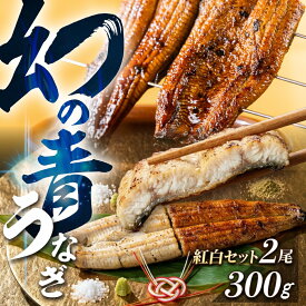 【ふるさと納税】幻の青うなぎ 蒲焼 白焼 紅白セット タレ付き 山椒付き 厳選 青鰻 ウナギ うなぎ 鰻 白焼き 最高級 ひつまぶし 土用丑の日 ギフト 冷凍 増量 丑の日 簡単調理 父の日 こだわり 人気 unagi お取り寄せ