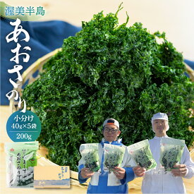 【ふるさと納税】あおさ 小分け (40g×5パック) 計200g 愛知県 三河湾 あおさのり 「はじめまして あおさのり です。」　 アオサ海苔 味噌汁 お吸い物 海藻類 お取り寄せ お取り寄せグルメ 送料無料 国産 食品 産地直送