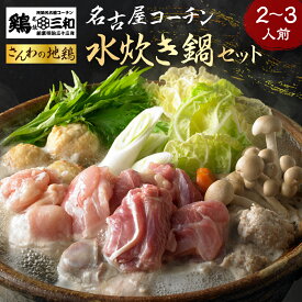 【ふるさと納税】名古屋コーチン 水炊き鍋セット 具材 鶏三和 鍋 鍋セット 肉 鶏肉 つくね だんご スープ 麺 セット 2〜3人前 冬限定 水炊き 名古屋コーチン 名古屋 コーチン 地鶏 鶏肉 期間限定 冬 きしめん 鶏 鳥 冬季限定