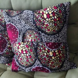 【ふるさと納税】アフリカンクッションカバー(45cm×45cm) カラーエンジ1枚【1556038】
