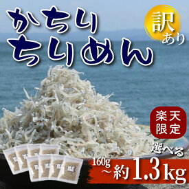 【ふるさと納税】 【楽天限定規格!!】かちりちりめん 【選べる】 160g ~ 約 1.3 kg 天日干し 小分け 訳あり ( ふるさと納税 ちりめん ふるさと納税 しらす ふるさと納税 ちりめんじゃこ ふるさと納税 じゃこ しらす ) 愛知県 南知多町 人気 おすすめ