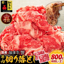 【ふるさと納税】 国産 牛肉 切り落とし 800g 小分け 400g × 2P 知多牛 響 国産牛 ( ふるさと納税 肉 切り落とし ふるさと納税 牛 切り落とし ふるさと納税 牛肉 切り落とし ふるさと納税 切り落し ふるさと納税 知多牛 ) 愛知県 南知多町 【配送不可地域：離島】