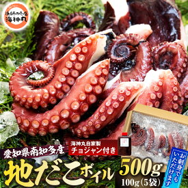 【ふるさと納税】 \新鮮贅沢 地だこ ボイル 5パック (100g×5) 海鮮 海産物 おつまみ お酒 たこ飯 たこ焼き 海の幸 アヒージョ たこの唐揚げ ご飯 おかず 愛知県 南知多町 人気 おすすめ ぷりぷり食感 鮮度抜群 新鮮 海鮮 海の幸 食品 グルメ 前菜 ボイル