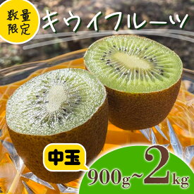 【ふるさと納税】【先行予約】【12月上旬~順次発送】キウイ フルーツ 無農薬 グリーンキウイ 腸活 健康 甘い キウイフルーツ みつばちキウイ 中玉 900g~2kg 栽培期間中農薬・化学肥料不使用 デザート 果物 くだもの 【配送不可地域：北海道 青森 秋田 岩手 沖縄 離島】