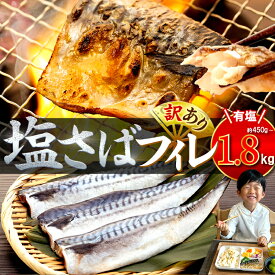 【ふるさと納税】 【低温熟成で旨味たっぷり】塩サバ フィレ 3~12枚 約450g 〜 1.8kg サバ 簡単調理 さば 理由あり 訳あり さば 規格外 不揃い 魚 切り身 おかず 惣菜 大容量 人気 おすすめ 海鮮 魚介類 魚 健康 ご飯に合う 米に合う 切身