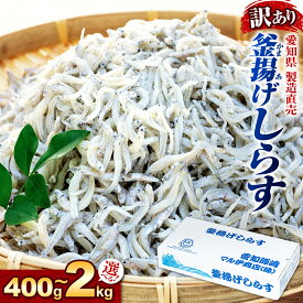 【ふるさと納税】 美食セレクション1位獲得 釜揚げ しらす 訳あり 400g〜2kg 釜揚げしらす マル伊商店 しらす太郎 シラス ワケアリ 海鮮 鮮魚 お魚 夕食 晩ごはん 惣菜 シラス丼 規格外 個包装 理由あり 人気 小分け 大容量 たっぷり 美味しい 国産 愛知県 南知多町