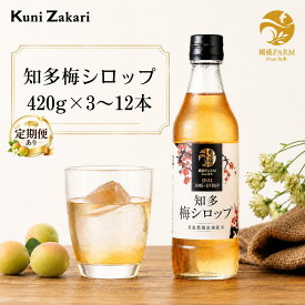 【ふるさと納税】【選べる本数・定期便回数】梅シロップ420g×3本、6本、12本 | 梅 うめ ウメ 氷砂糖 シロップ 梅ジュース 梅ドリンク 梅サワー お湯割り ソーダ割り ノンアルコール かき氷 希釈用 ギフト 贈り物 國盛 國盛FARM 南高梅 完熟梅 国産梅 愛知県 美浜町 中埜酒造