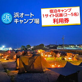 【ふるさと納税】【浜オートキャンプ場】宿泊キャンプ1サイト区画(2～5名)利用券｜宿泊 旅行 体験 アウトドア バーベキュー BBQ 日の出 海 愛知県 美浜町