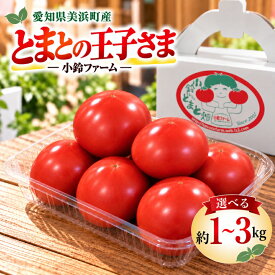 【ふるさと納税】農家直送 旬のトマト とまとの王子さま 選べる約1～3kg｜とまと トマト 野菜 やさい 人気 新鮮 産地直送 直売 甘い 高糖度 完熟 リコピン ビタミン 強い甘味 トマト苦手 な お子様 にもおすすめ ジューシー ※2027年1月上旬～4月末頃に順次発送予定