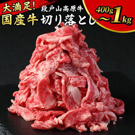 【ふるさと納税】〈選べる容量〉 国産牛 切り落とし1kg 400g 1パック200g 小分け 段戸山高原牛 幻の牛 国産 牛肉 牛 スライス 地域 限定 小分け 大満足 赤身 肉 数量限定 肉 牛肉切り落とし 牛切り落とし 5000円 10000円 -070