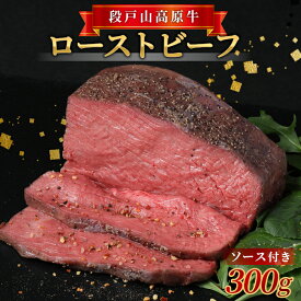 【ふるさと納税】 国産牛 ローストビーフ 300g タレ付き 加熱済 段戸山高原牛 赤身 国産ローストビーフ 国産 牛肉 牛 肉 地域 限定 厳選 人気 ご褒美 記念日 お祝い ディナー ふるさと納税 -085