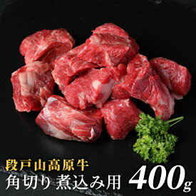 【ふるさと納税】国産牛 角切り 煮込み用 400g 赤身 煮込み 煮込み料理 肉 ビーフシチュー カレー シチュー 国産 牛肉 牛 肉 厳選 人気 記念日 お祝い ディナー 蓬莱泉 段戸山高原牛 日本酒 ふるさと納税 5000円 5,000円 -084