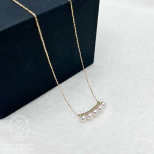 【ふるさと納税】1888 K18YGダイヤモンド0.07ct アコヤ真珠ペンダント3.5mmUP 真珠 ネックレス ペンダント アコヤ真珠 アコヤ貝 伊勢志摩 冠婚葬祭 結婚式 入学式 ギフト 贈り物