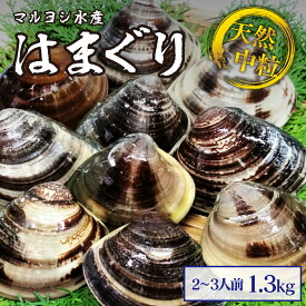 【ふるさと納税】 マルヨシ水産　桑名産中粒天然蛤　1.3kg_はまぐり　ハマグリ　魚介　貝