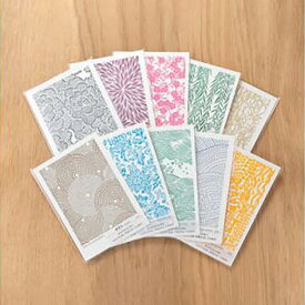 【ふるさと納税】ポストカード＜伊勢型紙文様＞10枚セット