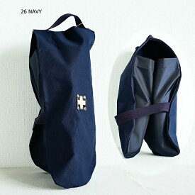 【ふるさと納税】木の庄帆布 公式 シューズケース シューズサック Shoes Case 【KinoshoTRANSIT】　K-KHG-SS01M-（C/#26 NAVY / ネイビー）　ゴルフ シューズケース おしゃれ 高密度帆布