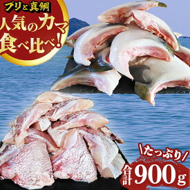 【ふるさと納税】人気のカマ 食べ比べセット ブリカマ 真鯛カマ 切り落とし 合計900g 大容量 小分け パック 国産 希少部位 ブリ ぶり 鰤 頭肉 照り焼き ブリ大根 真鯛 マダイ 鯛 タイ たい 塩焼き 煮付け 鯛めし 人気 大満足 美味しい 魚介 海鮮 BBQ 冷凍 三重県 OB-36