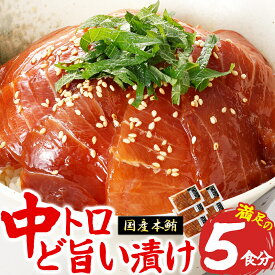 【ふるさと納税】《 20セット限定 》 中トロ 漬け丼 マグロ専門店 50g×5袋 小分け おすすめ おいしい 刺身 産地直送 国産 三重県 海鮮 トロ 鮪 漬け 冷凍 加工品 惣菜 マグロ とろ 小分け 惣菜 人気 海鮮丼 漬け丼 マグロ 鮪 まぐろ ふるさと納税 三重県 尾鷲市　KI-65