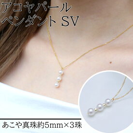 【ふるさと納税】48-01 SV アコヤパール ペンダント パールネックレス カジュアル 真珠ネックレス 日本製 あこや真珠 日本製