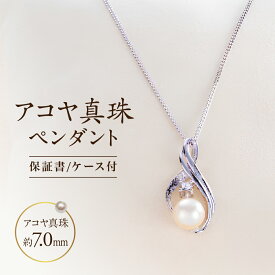【ふるさと納税】10-04アコヤ真珠ペンダント
