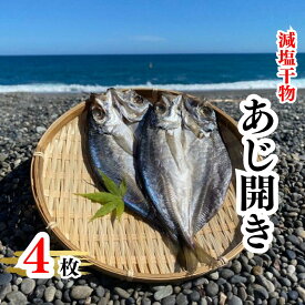 【ふるさと納税】 香酸柑橘果汁が塩味を引き立てた干物 減塩干物 あじ開き