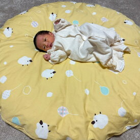 【ふるさと納税】 オーダーメイド ベビー用 まん丸敷布団（カバー付き） 木綿わた 赤ちゃん 出産祝い 孫