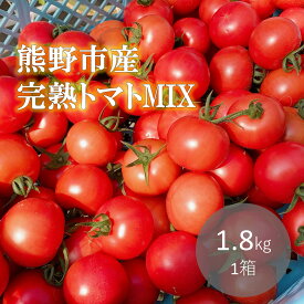 【ふるさと納税】 【2026年1月以降順次配送】熊野薬草園の トマト MIX（1.8kg） 冬限定 予約 トマト ミニトマト 完熟トマト おすすめとまと 野菜 甘い お楽しみ 熊野市