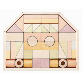 【ふるさと納税】エドインターの【つみきのいえL 】(日本産/木製玩具)【1329429】