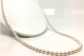 【ふるさと納税】 老舗の真珠専門店・良質アコヤ真珠ロングネックレス　7.0〜7.5ミリ 80cm