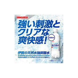 【ふるさと納税】炭酸水 サンガリア 伊賀の天然水 強炭酸水500ml 2ケース | 炭酸水 炭酸 強炭酸水 強炭酸 ストレート 割り材 ハイボール ソーダ 天然水 送料無料 楽天ふるさと 納税 返礼品 お取り寄せグルメ 取り寄せ お取り寄せ 三重県 伊賀市 三重 伊賀