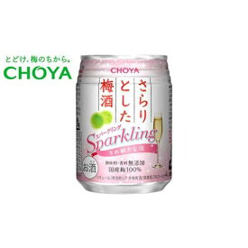 【ふるさと納税】チョーヤ梅酒 さらりとした梅酒スパークリング 250ml缶×24本