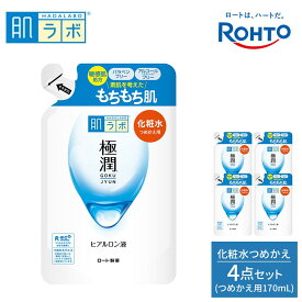 【ふるさと納税】ロート製薬【肌ラボ 極潤】化粧水つめかえ4点セット | スキンケア 化粧品 コスメ 美容 人気 おすすめ 送料無料