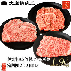 【ふるさと納税】 【化粧箱入 伊賀牛】A5サーロイン 3回定期便コースB