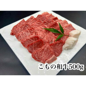 【ふるさと納税】こもの和牛 牝牛紅美焼き肉用500g【配送不可地域:離島】【1676398】