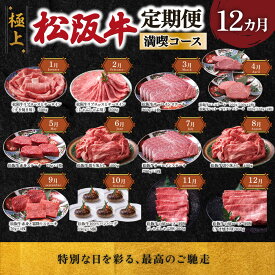【ふるさと納税】 極上 松阪牛 えらべる コース 定期便 5か月 9か月 12か月 牛追道中 肉 牛 牛肉 和牛 ブランド牛 高級 国産 霜降り 冷凍 ヒレ シャトーブリアン 赤身 ハンバーグ リブロース サーロイン すき焼き しゃぶしゃぶ US32 US33 US34 US35