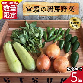 【ふるさと納税】 宮殿の厨房野菜 六月農園 おまかせ 5品 セット 野菜 セット 産地直送 おまかせ 季節の野菜 旬 詰め合わせ 人気 限定 有機栽培 オーガニック 明和町 国産 リピート