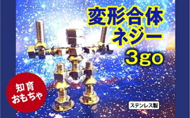 【ふるさと納税】変形合体ネジー 3go／大河内　ロボット　知育　おもちゃ　工具不要　ステンレス　ネジ　ボルト　ナット　玩具