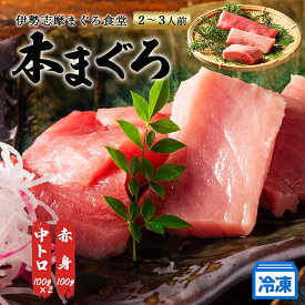 【ふるさと納税】 本マグロ 刺身 柵 赤身 中トロ 計300g 詰合せ 2～3人前 伊勢志摩まぐろ食堂 / 本まぐろ 本鮪 専門店 食べ比べ マグロ 鮪 刺し身お刺身 三重県 伊勢志摩 南伊勢町 1万円台 2万円以下