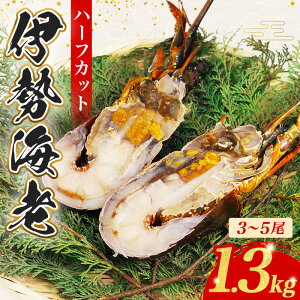 【ふるさと納税】 (冷凍) 簡単調理 伊勢海老 800g~1.3kg 選べる容量 ハーフカット 処理済み イセエビ 海老 えび 伊勢 エビ 伊勢エビ 海宝水産 贅沢 高級 簡単調理 バーベキュー BBQ 鉄板焼 海鮮