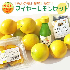 【ふるさと納税】たかみ農園 マイヤーレモンセット 詰め合わせ セット 国産【「みえの安心食材」認定！マイヤーレモンのセット！酸味がまろやかで、フルーティーな後味が特徴です。ノーワックス ノー防腐剤】