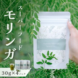 【ふるさと納税】ブライトライフ スーパーフード モリンガ 粉末30g×4パック 国産 御浜町産 │ スーパーフード モリンガ 腸内環境 免疫力 食物繊維 ビタミン ミネラル アミノ酸