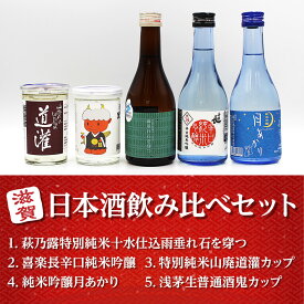 【ふるさと納税】ここ滋賀 おすすめ 日本酒 飲み比べ 5種セット | お酒 さけ 人気 おすすめ 送料無料 ギフト