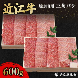 【ふるさと納税】 近江牛 三角バラ 焼肉 600g 千成亭 焼き肉用 焼肉用 牛肉 国産 冷凍 近江牛 和牛 黒毛和牛 送料無料 ブランド牛 日本三大和牛 近江牛 国産牛 高級部位 希少 クリスマス お歳暮 おすすめ 人気 彦根 滋賀