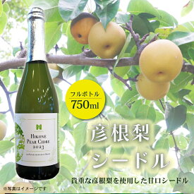 【ふるさと納税】 彦根梨シードル フルボトル 750ml シードル お酒 酒 アルコール ワイン 彦根梨 梨 梨ワイン 滋賀 彦根